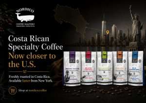 Costa Rican specialty coffee USA customers can order faster from Nordico Coffee Roasters New York stock